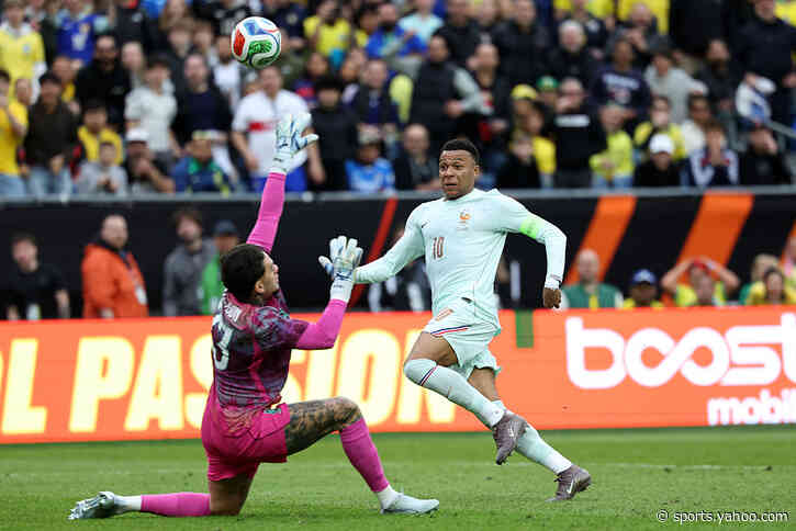 Mbappé matches Brazil’s goal tally for second World Cup running 😬