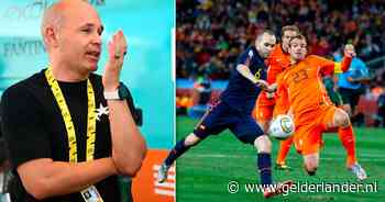 Andrés Iniesta, de Oranjebeul van 16 jaar geleden, nu als uithangbord in de Tour de France