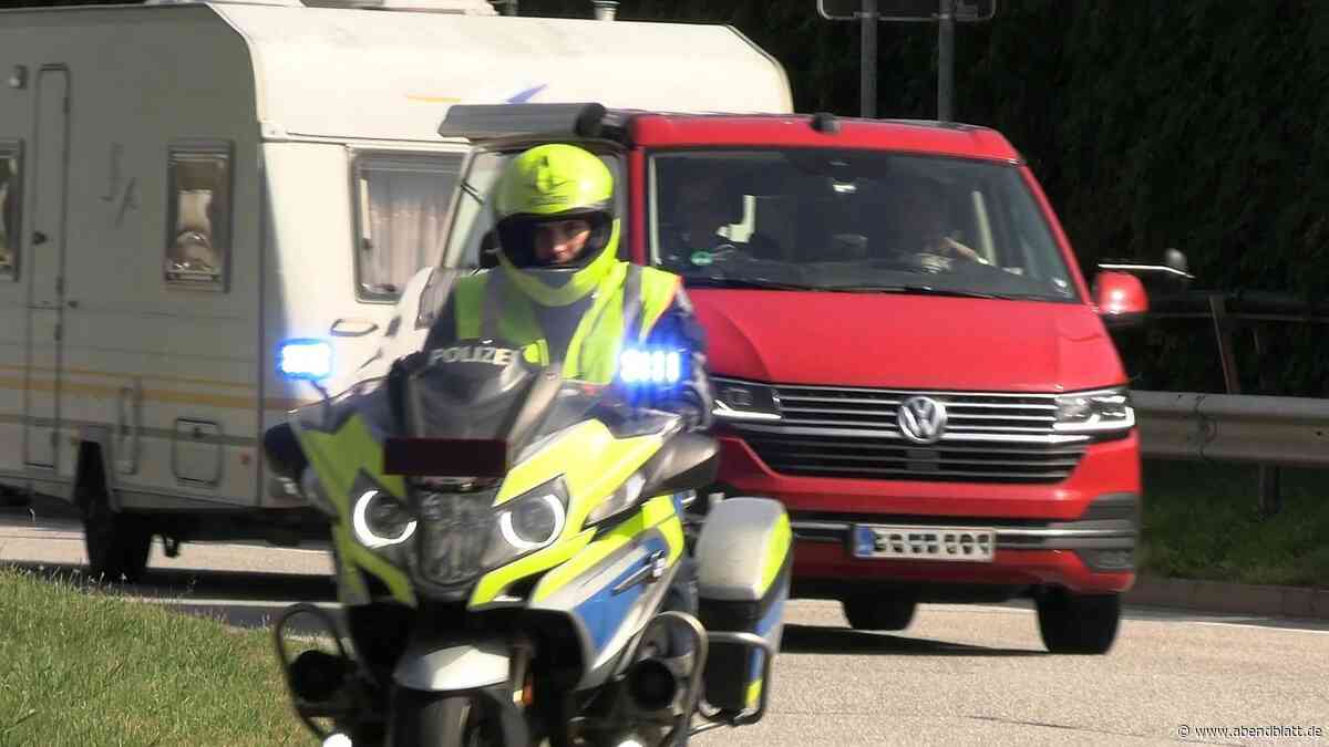 Sicher in den Urlaub? Polizei überprüft Wohnmobile auf A7 – mit Beifang