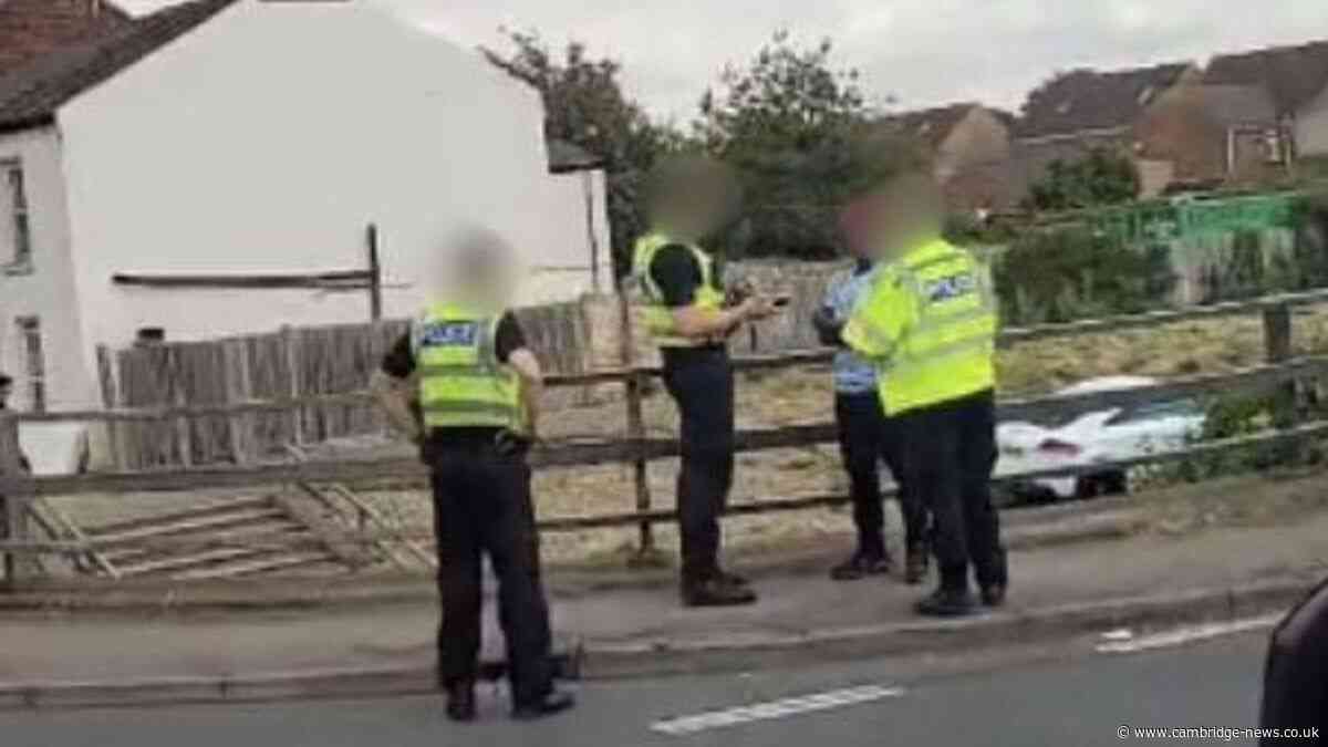 Car ‘ends up in underpass’ after Cambridgeshire city centre crash