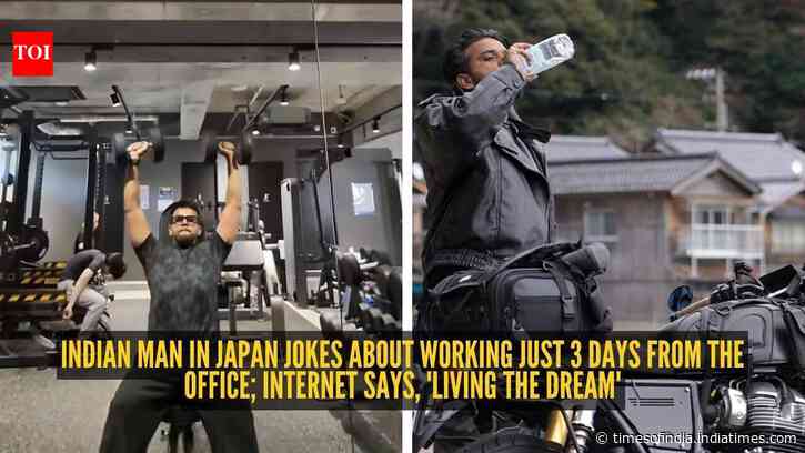 Indian man in Japan jokes about working just 3 days from the office; internet says, 'Living the dream'