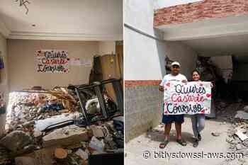 “¿Quieres casarte conmigo?”: la historia de amor detrás de la pancarta hallada en Tanaguarena tras el doblete sísmico