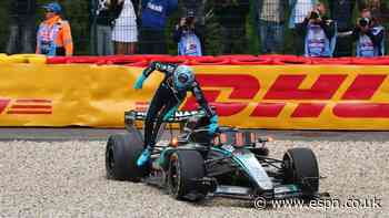 Russell out of Belgian GP after Hamilton collision...