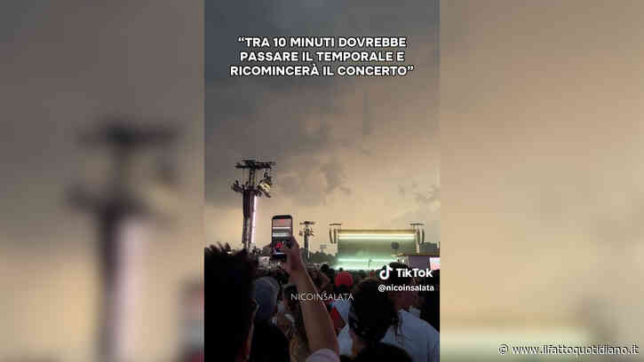 “Rimanete in posizione, non evacuate”: l’annuncio al concerto di Bad Bunny poco prima della violenta grandinata che ha interrotto l’evento