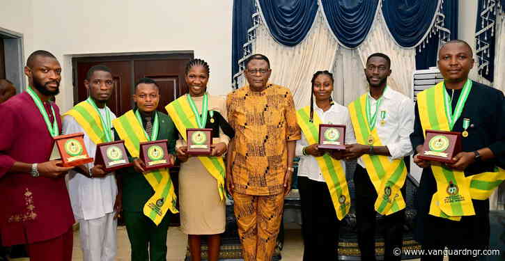 Gov Otu rewards seven outstanding corps members with automatic employment