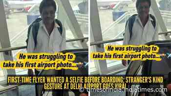 First-time flyer wanted a selfie before boarding; stranger's kind gesture at Delhi airport goes viral