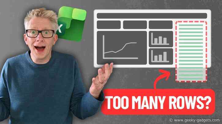 Build a 3-Section Excel Workbook to Paginate Large Datasets
