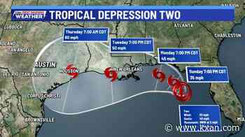 Tropical Depression Two forms in the northeast Gulf