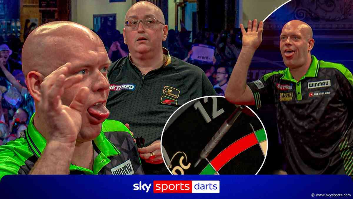 Van Gerwen's HILARIOUS response to missing nine-darter