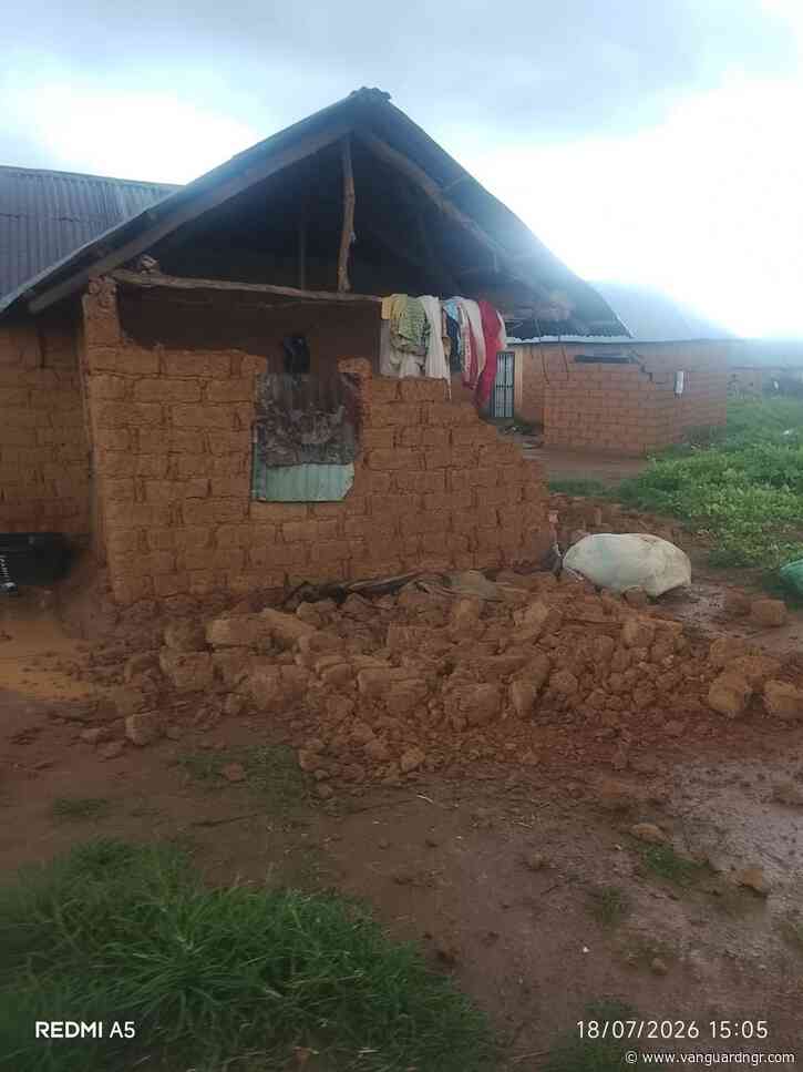 Heavy rainfall destroys over 20 homes, farmlands in Plateau community