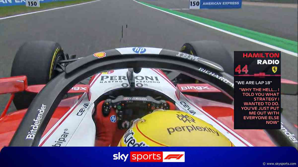 'Why the hell?!' | Hamilton questions Ferrari strategy with spiky radio message