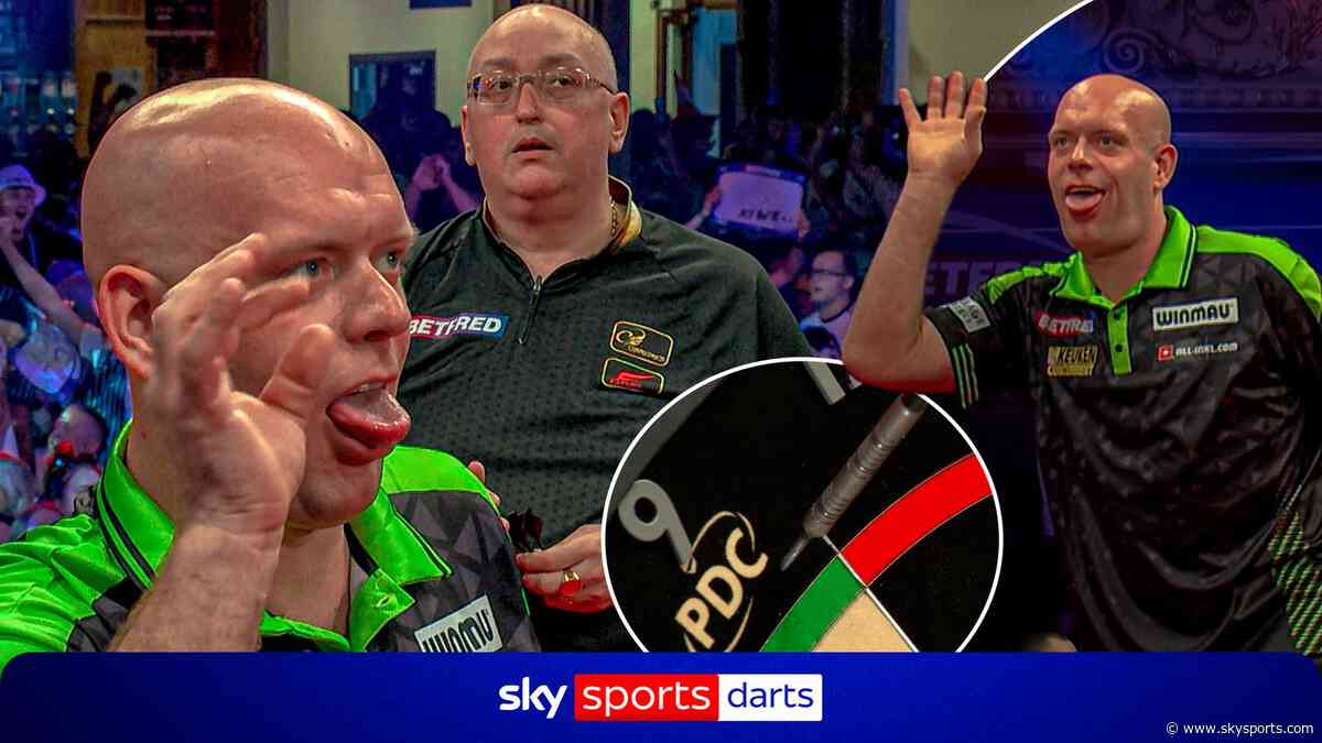Van Gerwen's HILARIOUS response to missing nine-darter