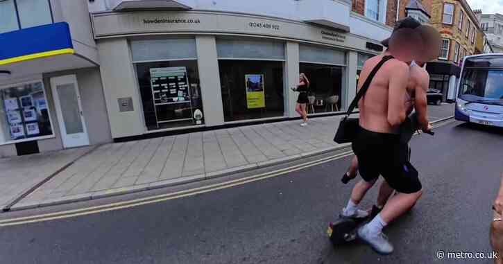 Naked cyclist ‘attacked by men on e-scooter’ during charity ride