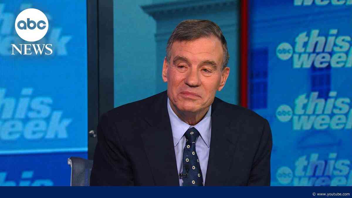 Warner: ‘I see no path in the short term’ to settle the Strait of Hormuz