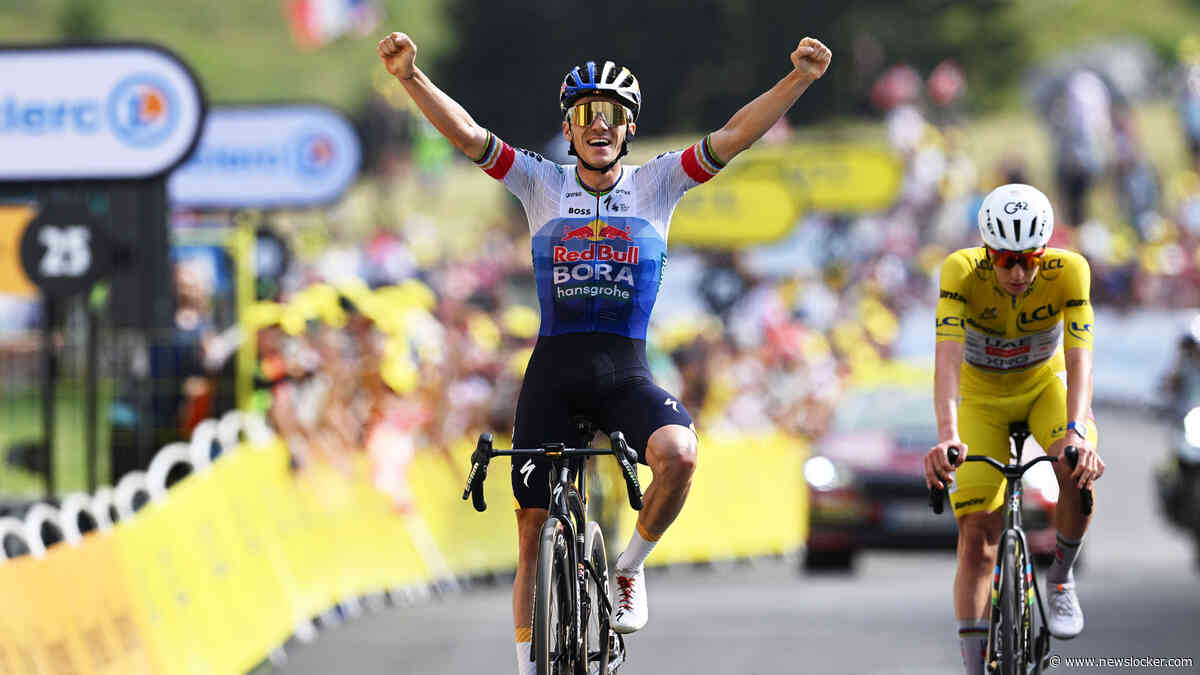 Remco Evenepoel klopt Tadej Pogacar in bergrit in Tour de France, opgave Jonas Vingegaard na val