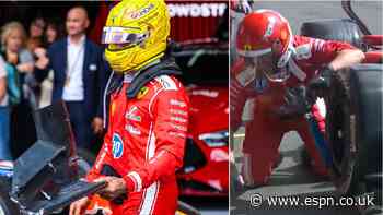 Hamilton gutted after mechanic hit; Ferrari fined