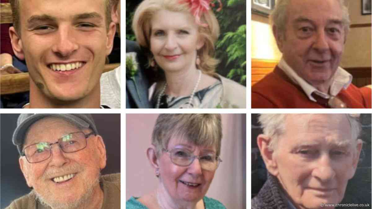 Funeral notices in the Chronicle this week including tributes to a nineteen-year-old 'tragically lost at sea'