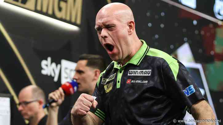 Van Gerwen ondanks moeizame start in tweede ronde World Matchplay