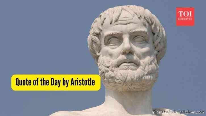 Quote of the Day by Aristotle, "The main aim of men who are wise is not just to secure pleasure in life but to try and stay away from..."