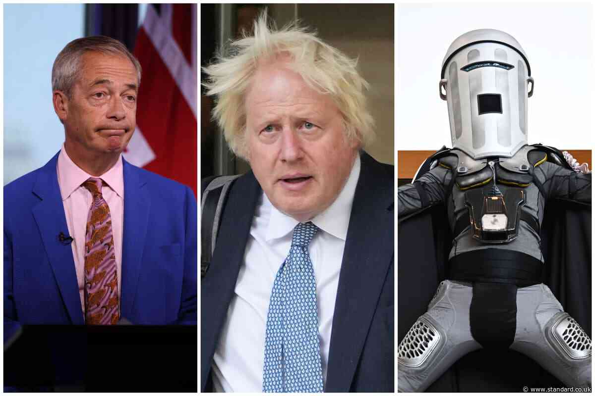 Nigel Farage v Count Binface: Boris Johnson backs 'space warrior' against Reform leader on Clacton second by-election