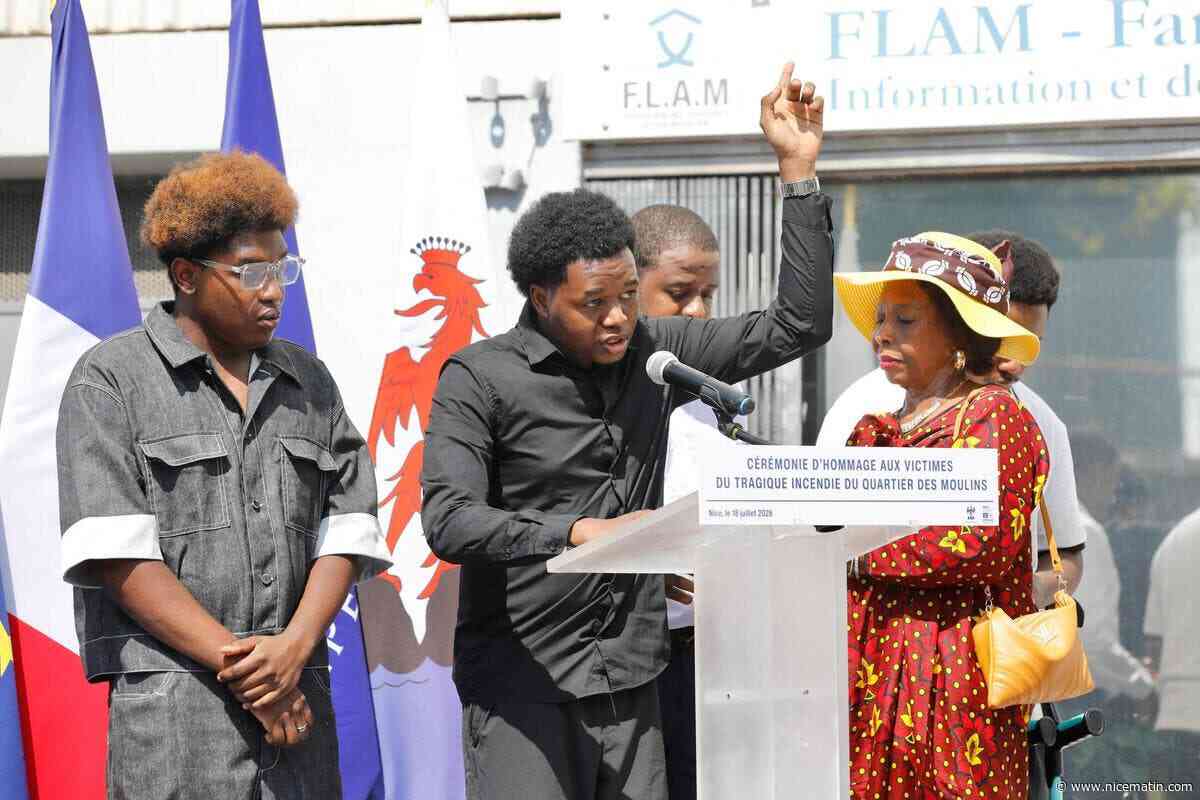 Deux ans après le drame des Moulins à Nice, l’émotion intacte lors de l’hommage aux sept victimes qui ont péri dans l’incendie