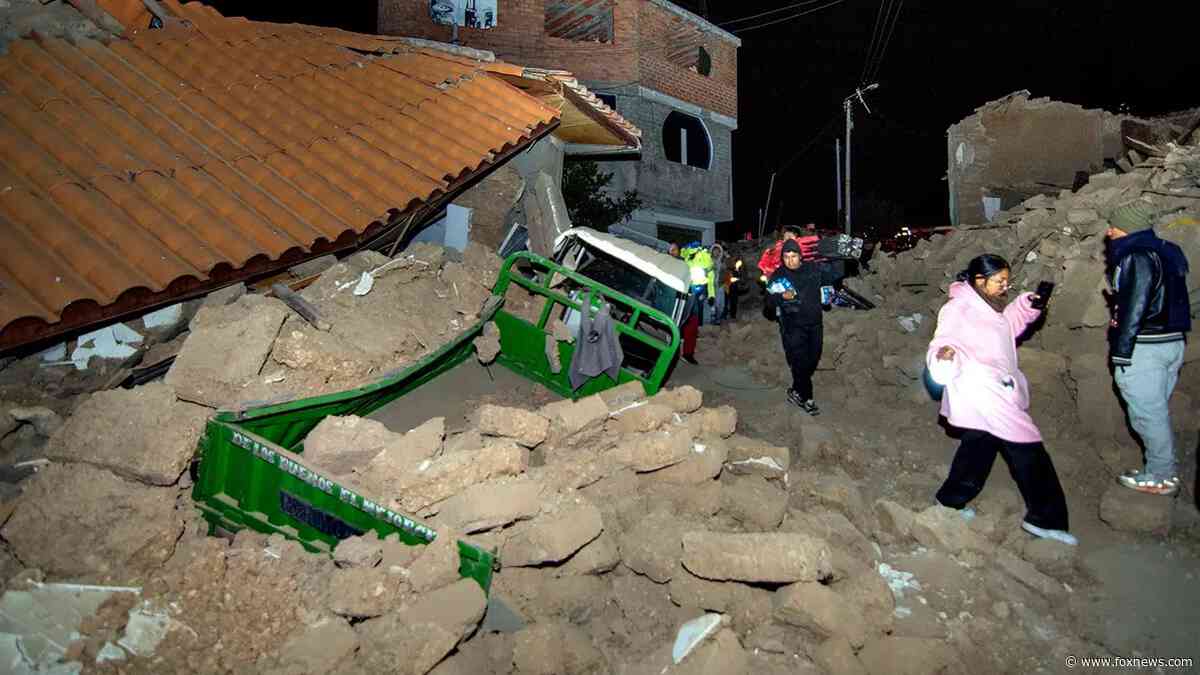 Earthquake shakes Peru's Andes region, killing at least 5, displacing hundreds
