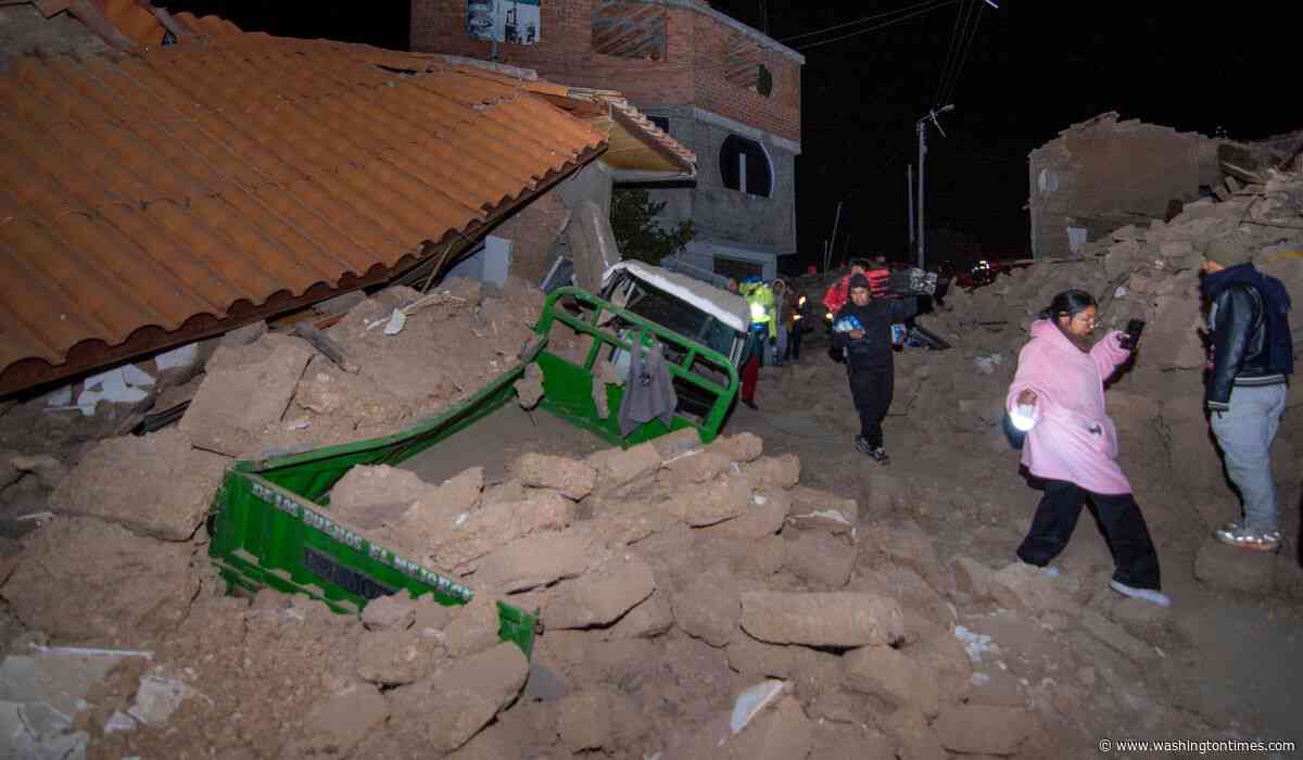 5.5 magnitude earthquake hits Peru's Andes region and kills at least 5 people