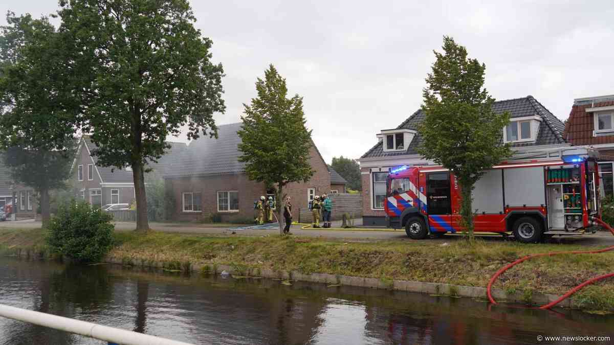 Gewonde door grote brand in woning in Drentse Bovensmilde