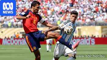 Live: Spain and Argentina deadlocked in feisty World Cup final