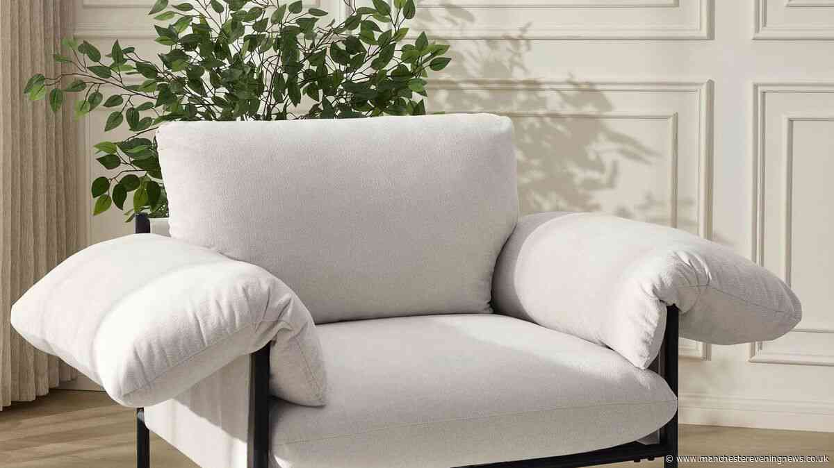 Dusk's luxury £119 chair reduced by £80 looks similar to £1,200 Marks and Spencer version