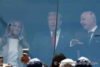 Trump arrives at stadium for World Cup final