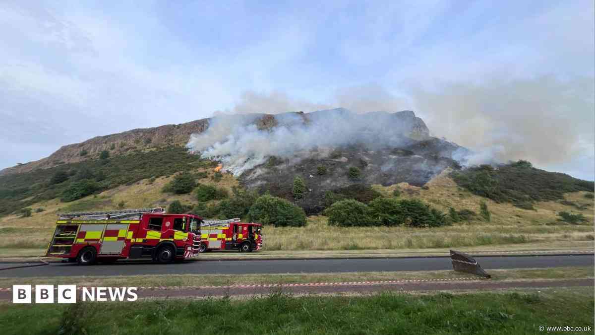 Fire crews battling blaze on Arthur’s Seat in Edinburgh