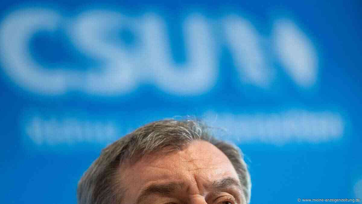 Mann bewirft Söder mit Tomate