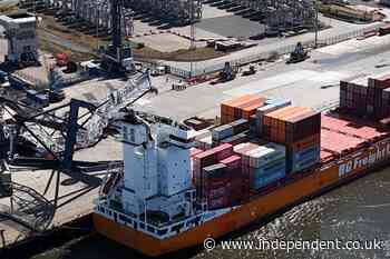 Person in hospital after crash involving ship and crane in the Port of Tyne