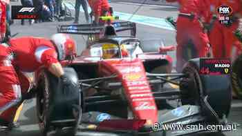 Ferrari star fined after hitting pit crew