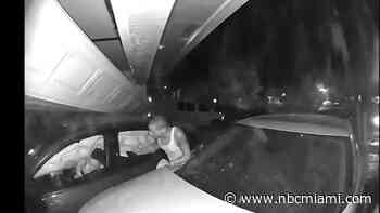 Video show Tesla crashing into garage in Pompano Beach, leaving behind damage and debris