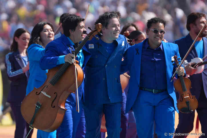 Gustavo Dudamel y la Orquesta Sinfónica Simón Bolívar brillaron en el espectáculo del medio tiempo de la Copa Mundial 2026