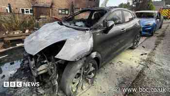 Garden shed fire spreads to houses and cars