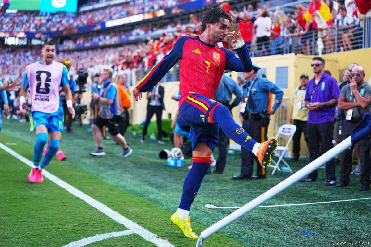 Spain wins the World Cup by beating Argentina 1-0 on Ferran Torres' goal in extra time