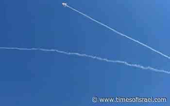 IDF fires interceptors over Eilat as Iranian missiles target nearby Aqaba in Jordan