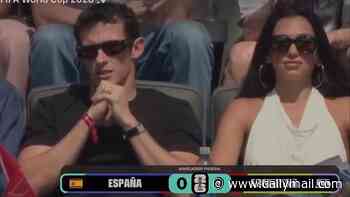 Dua Lipa is joined by her husband Callum Turner as Anya Taylor-Joy and Mick Jagger lead the British stars watching the match as Spain win the World Cup