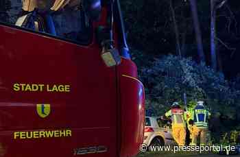 FW Lage: Einsatz nach gemeldetem Alleinunfall auf der Soorenheider Straße