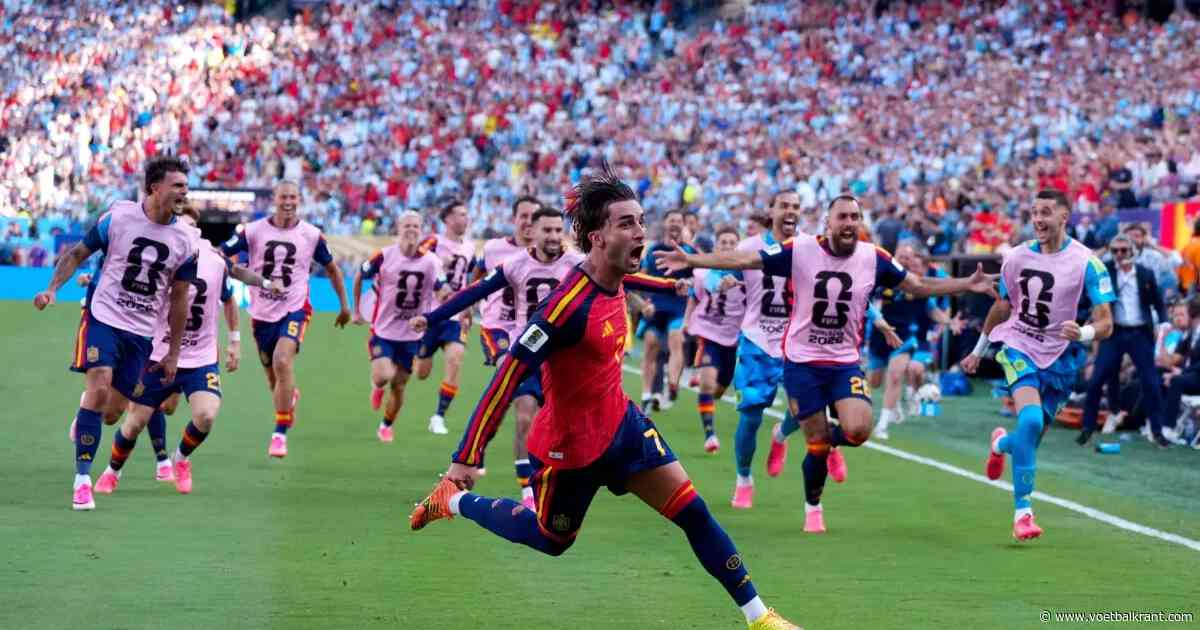 Spanje grijpt wereldtitel na bizarre finale tegen machteloos Argentinië!