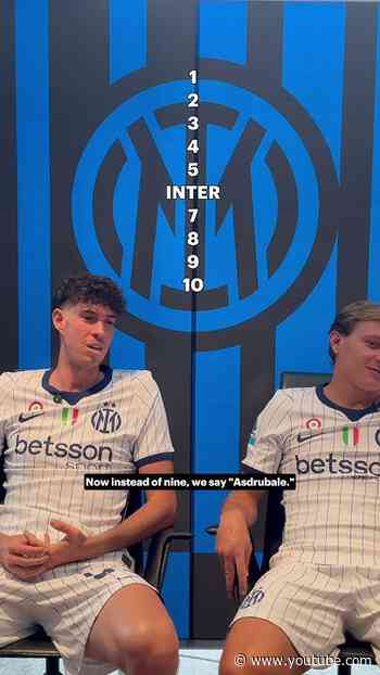 🔟 challenge with Bastoni and Barella 😂