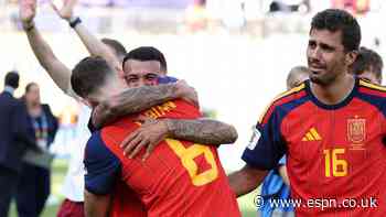 Spain set record unbeaten run of 38 with WC win