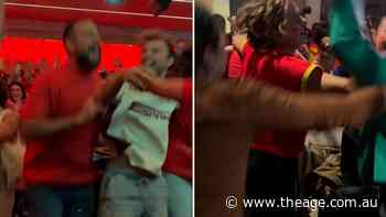 Spanish fans celebrate World Cup title