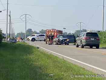 2 injured after motorcycle and sedan collide in NE Allen County
