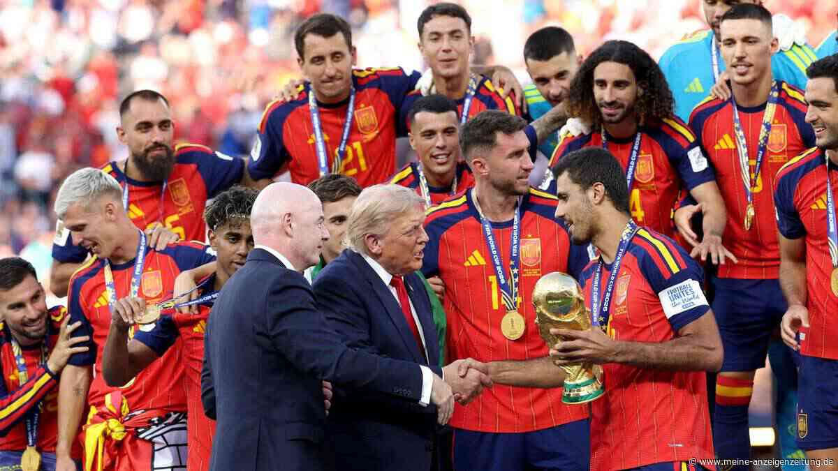 Trump versaut spanisches Siegerfoto – Präsident zeigt sich bei WM stur