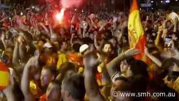 Celebrations on the streets of Madrid