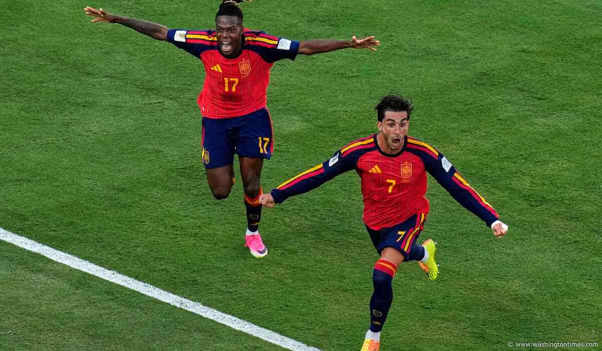 Spain tops Argentina to win World Cup on Ferran Torres' extra-time goal
